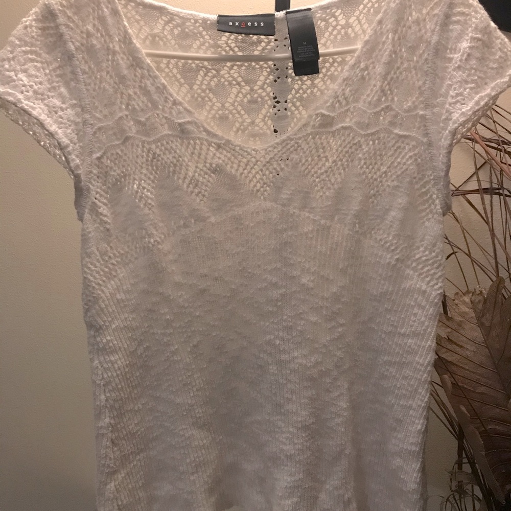 White Knit Top